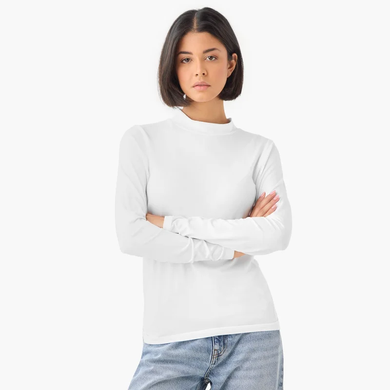 سبلاش فيڤ طقم قطعتين - تي شيرت بياقة عالية